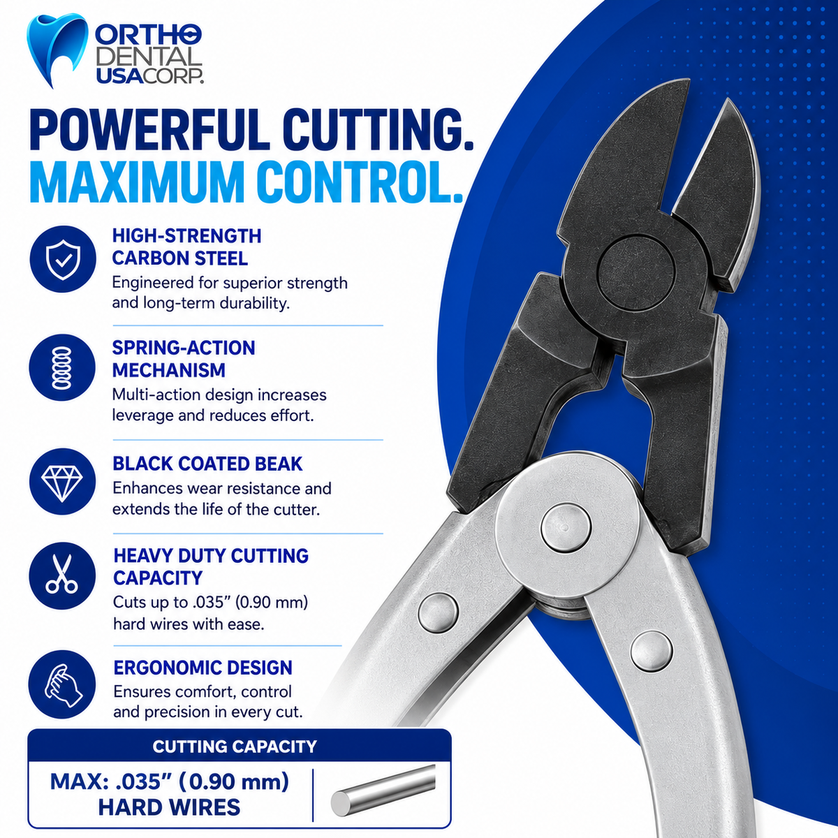 Heavy Duty Cutter, Multi-Action, Carbon Steel