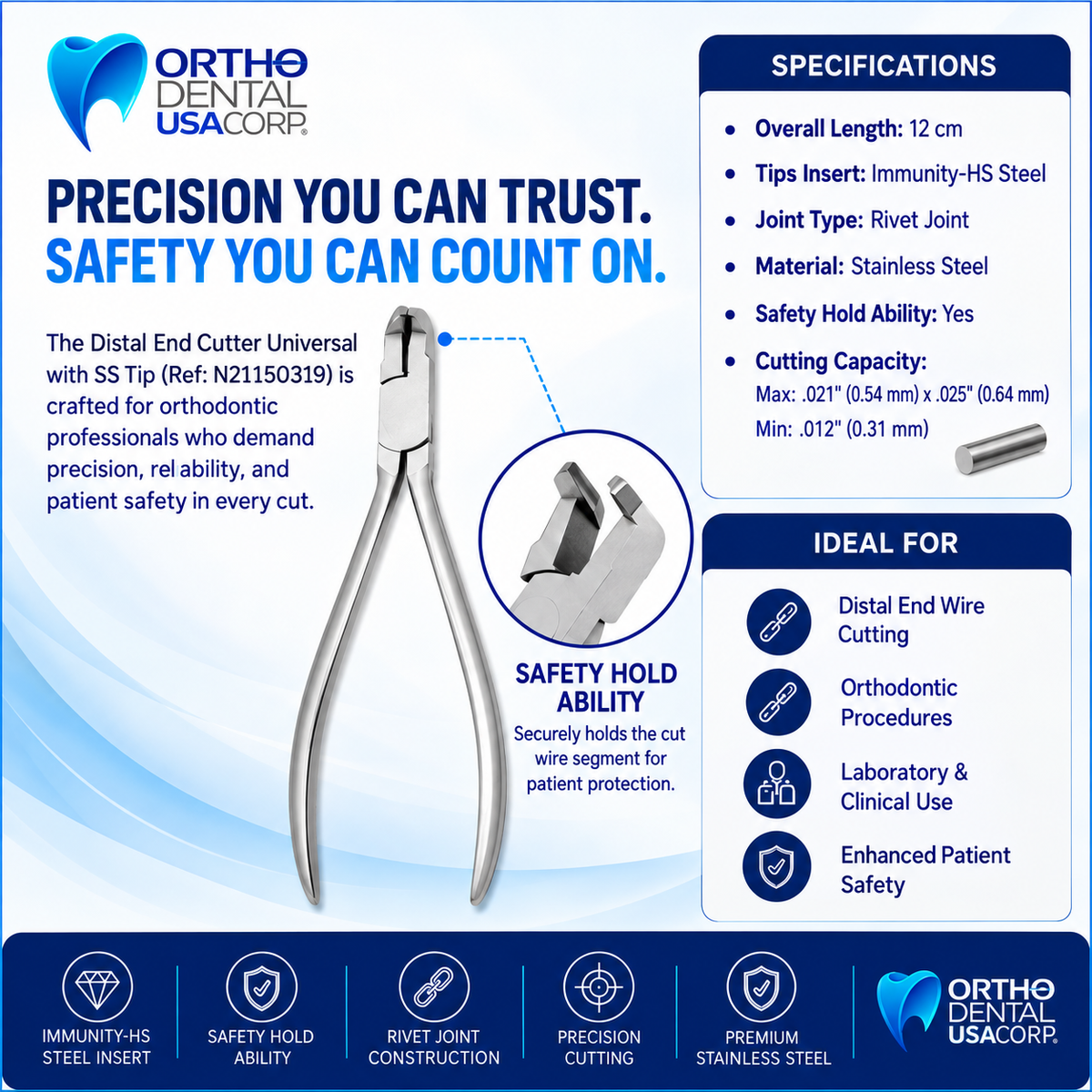 Distal end Cutter Universal With SS Tip 12 Cm / Hu-Friedy Style  Set x 6 N21150319