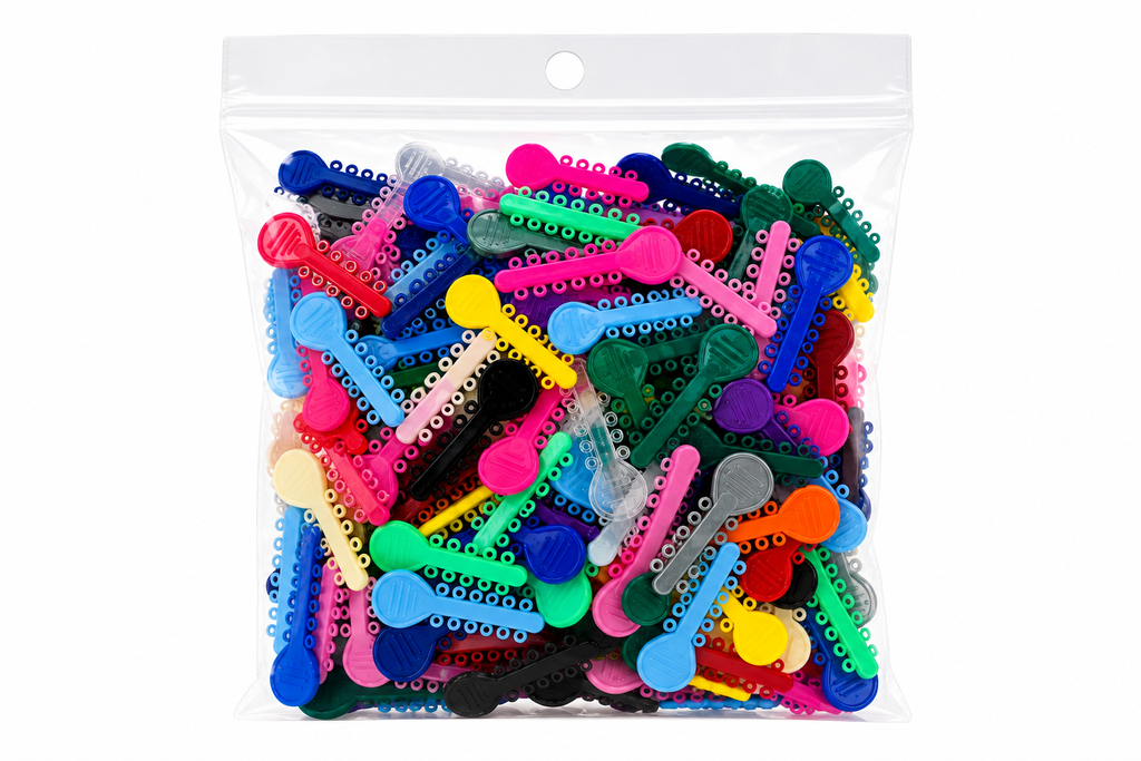 Elastic Ligature ODU Mini Ties 100 Sticks of 10 modules per package 340-000