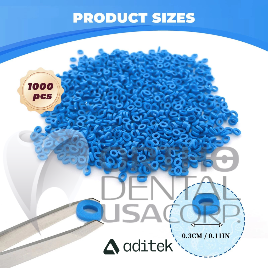 Separator Elastic 5/32″ Blue Pack w/1000 Aditek 06.02.0002