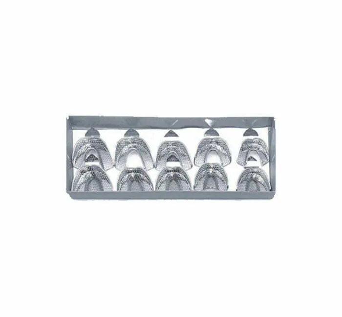 Impression Trays Perforated Set Of 10Pcs.