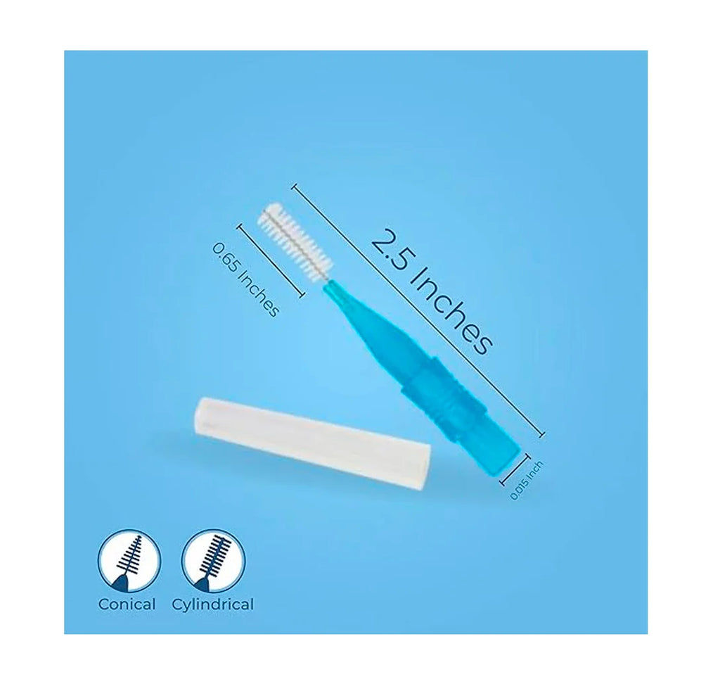 K152 X 504 ColdentCare Orthodontic Interdental Toothbrush Dental Brush for Teeth Cleaning Box x 504 pcs - Conical, Cylindrical, interdental Toothbrush