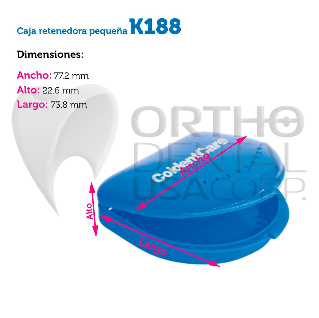Orthodontic Retainer single slim with Vent Holes Assorted Box of 480, Retainer Case, Denture Case, Durable & Similar Mouth Guard Case, Tight Snap Lock, Easy to Use K188