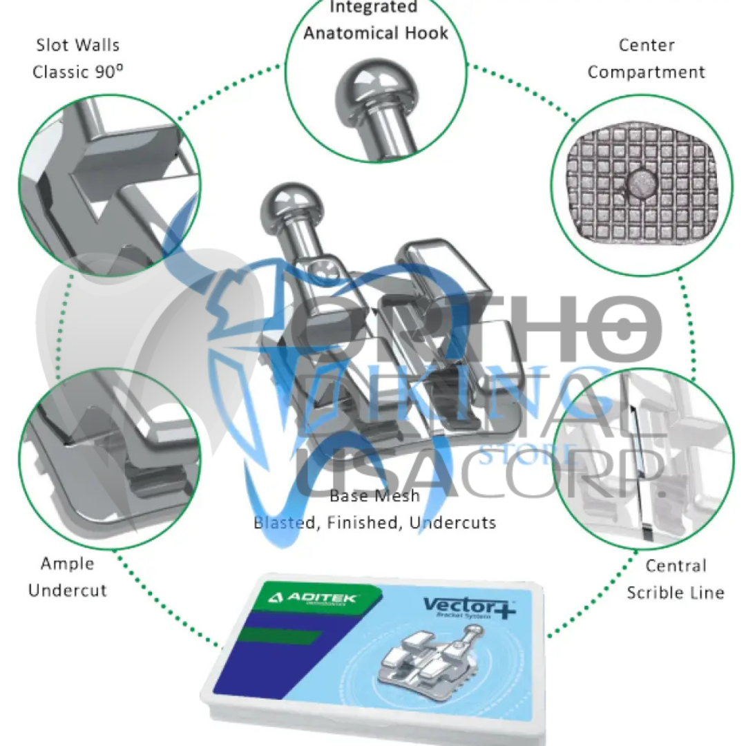 50 Kits 6×6 Vector+ 022 Roth Hk 3,4,5 w/1200 (50 patients) Aditek 05.40.0359