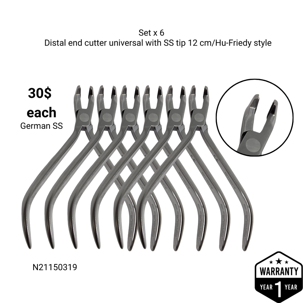 Distal end Cutter Universal With SS Tip 12 Cm / Hu-Friedy Style  Set x 6 N21150319