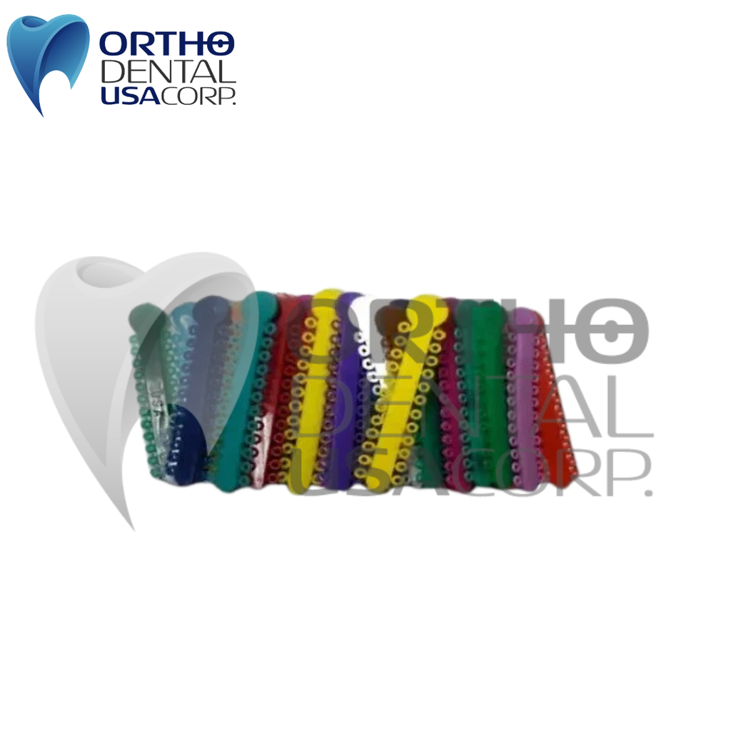 Orthodontic Elastomeric Ligature Ties Pack x 40 sticks / 1,040 donuts latex FREE