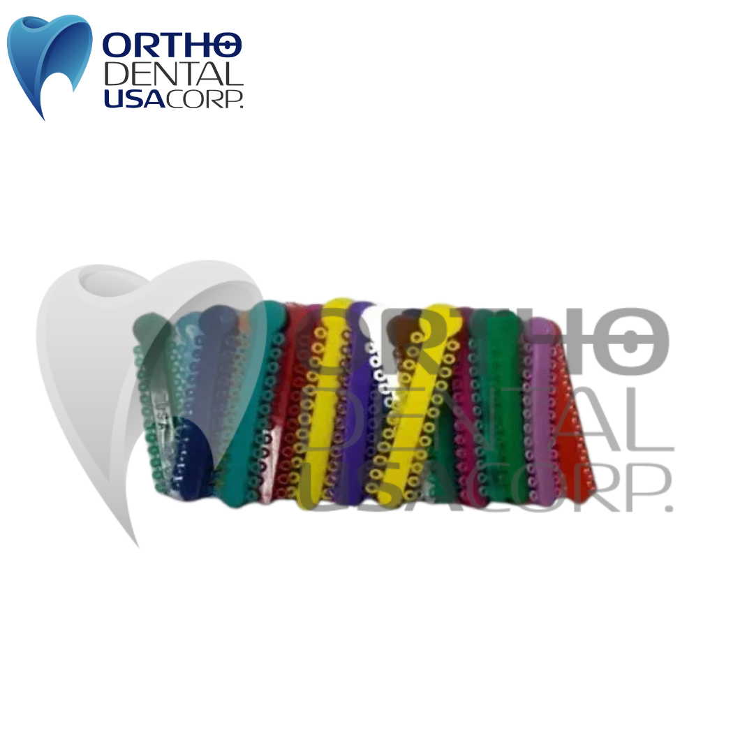 Orthodontic Elastomeric Ligature Ties Pack x 40 sticks / 1,040 donuts latex FREE