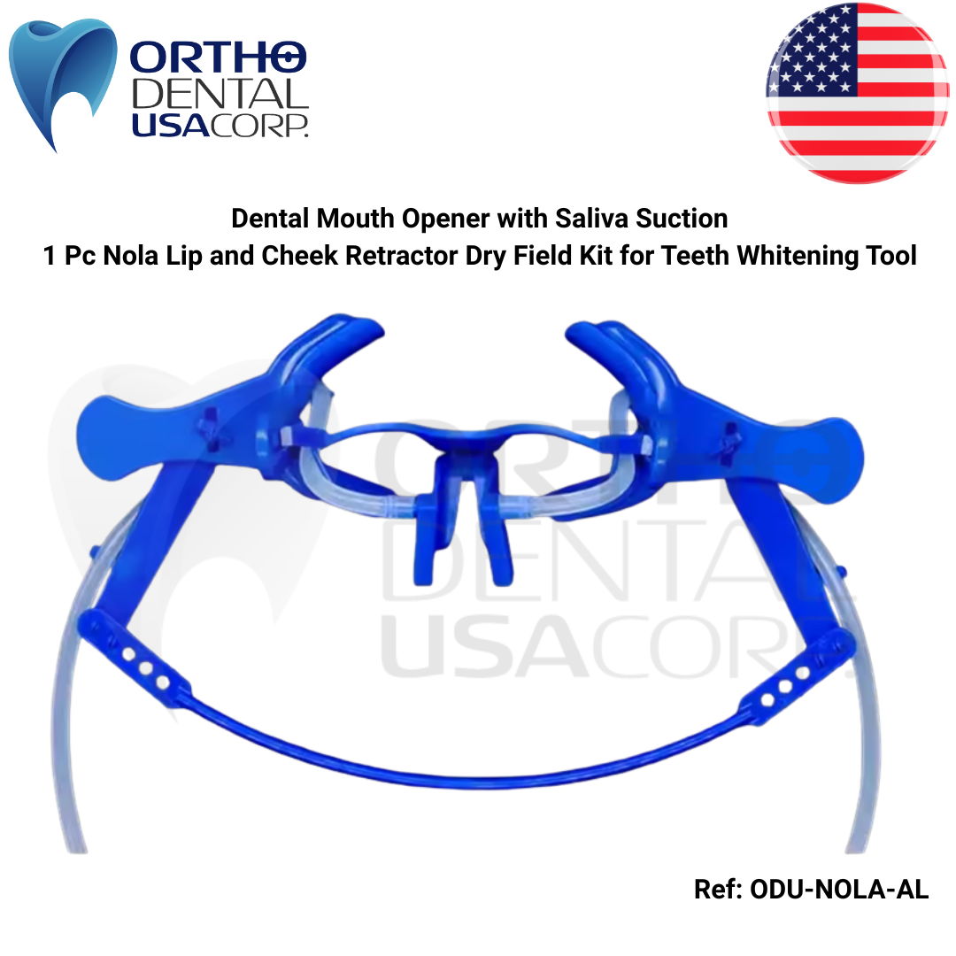 Dental Mouth Opener with Saliva Suction – 1 Pc Nola Lip and Cheek Retractor Dry Field Kit for Teeth Whitening Tool