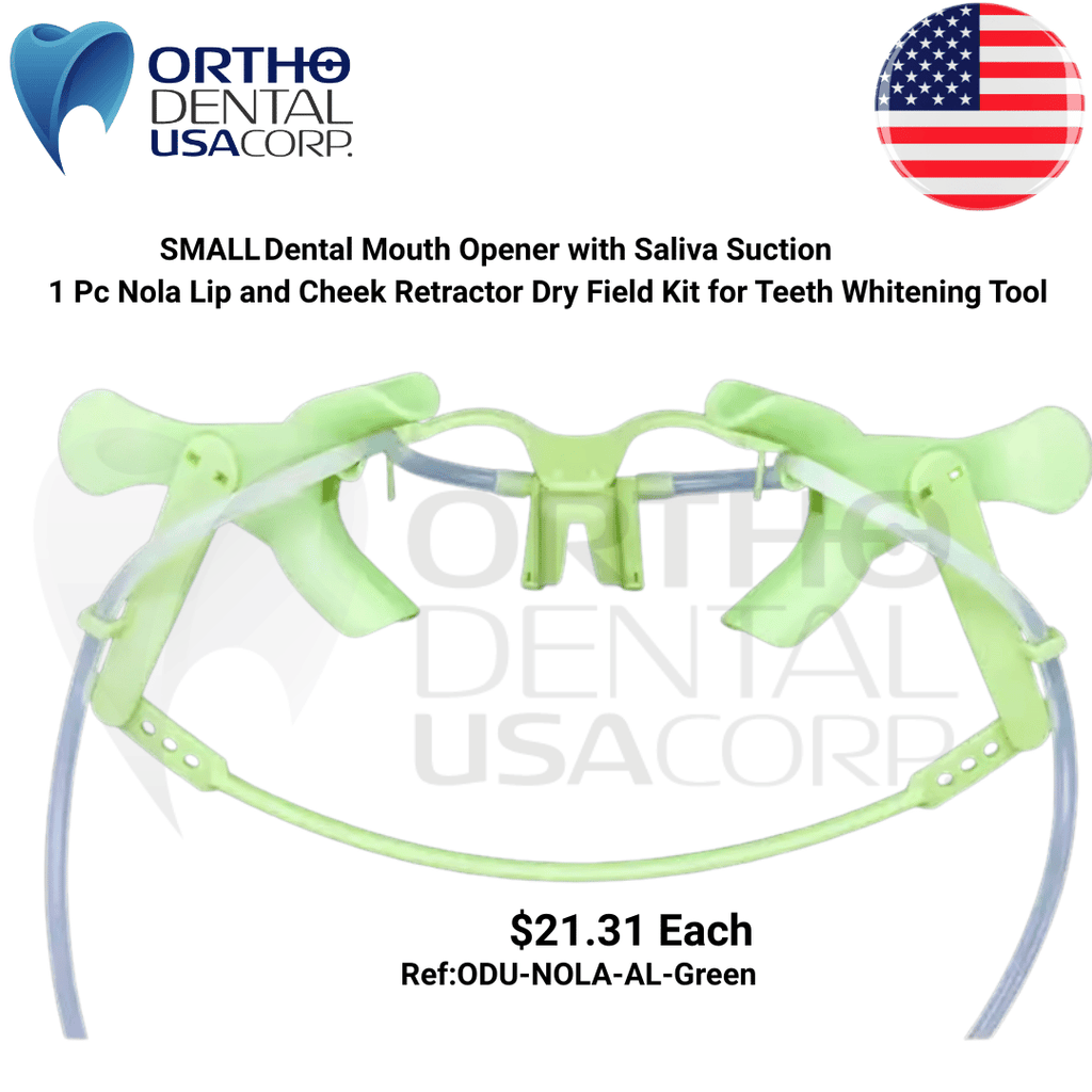 Dental Mouth Opener with Saliva Suction – 1 Pc Nola Lip and Cheek Retractor Dry