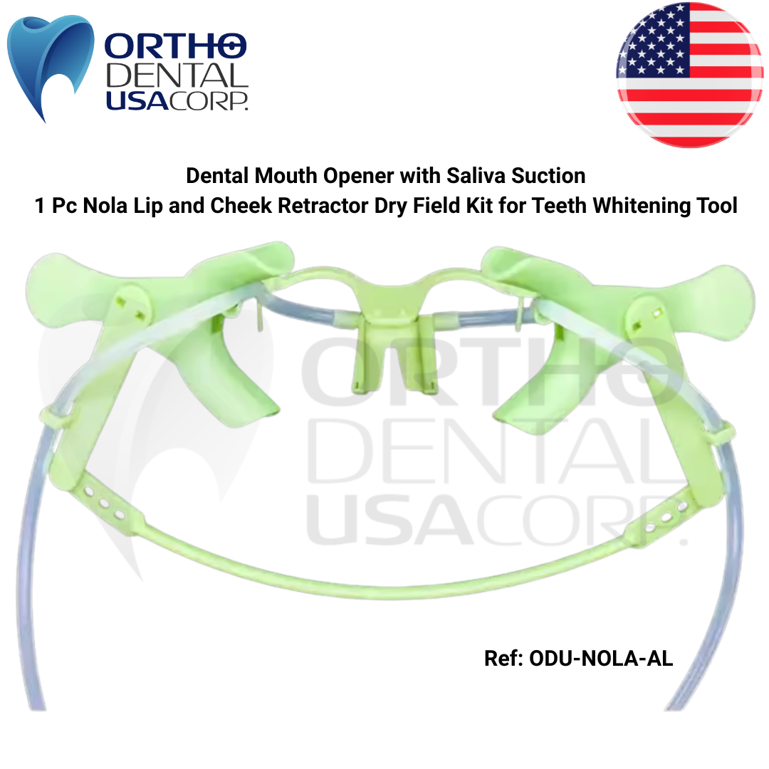 Dental Mouth Opener with Saliva Suction – 1 Pc Nola Lip and Cheek Retractor Dry Field Kit for Teeth Whitening Tool