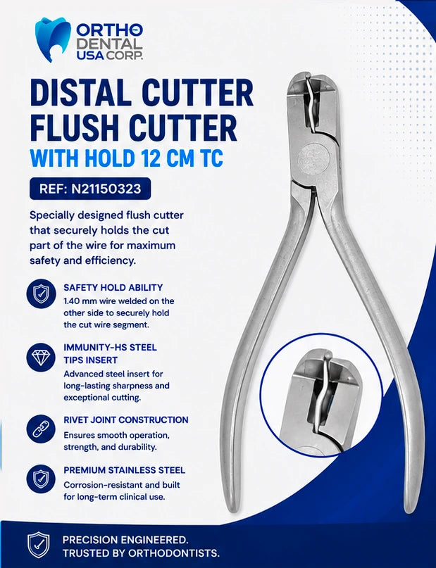 Distal Cutter Flush Cutter with Hold 12 cm TC