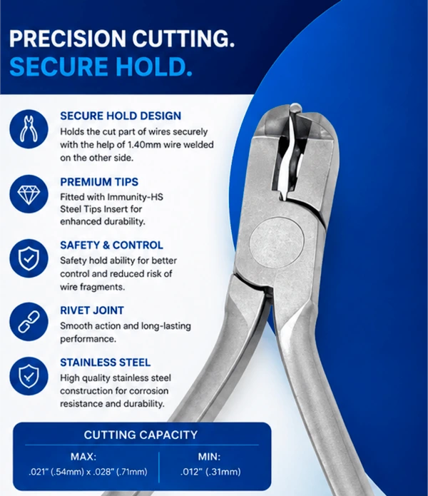 Distal Cutter Flush Cutter with Hold 12 cm TC