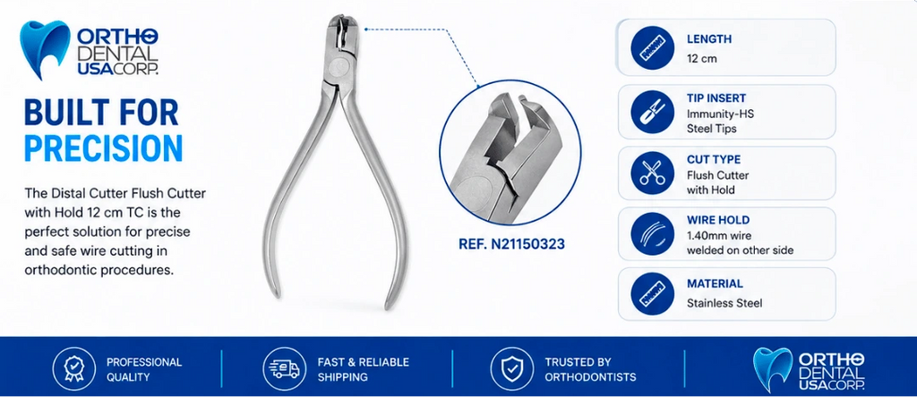 Distal Cutter Flush Cutter with Hold 12 cm TC