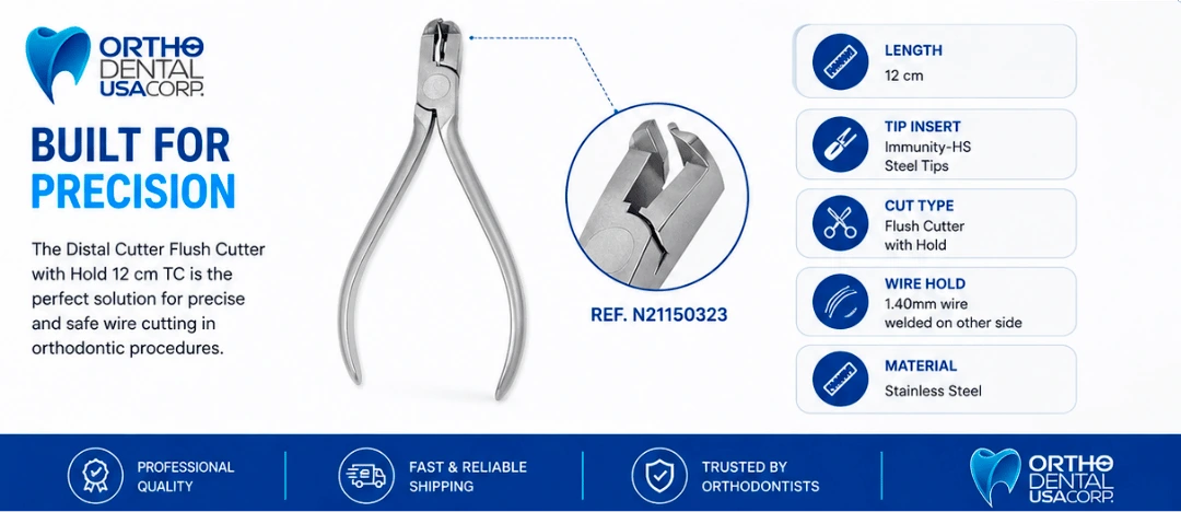 Distal Cutter Flush Cutter with Hold 12 cm TC