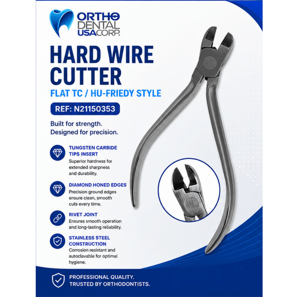 Hard Wire Cutter 12 cm Flat TC / Hu-Friedy Style