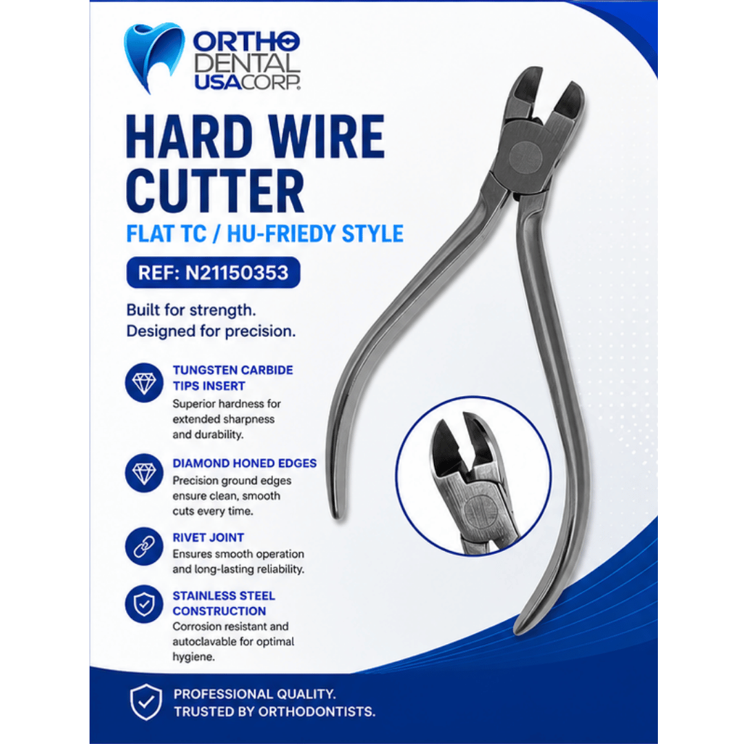 Hard Wire Cutter 12 cm Flat TC / Hu-Friedy Style
