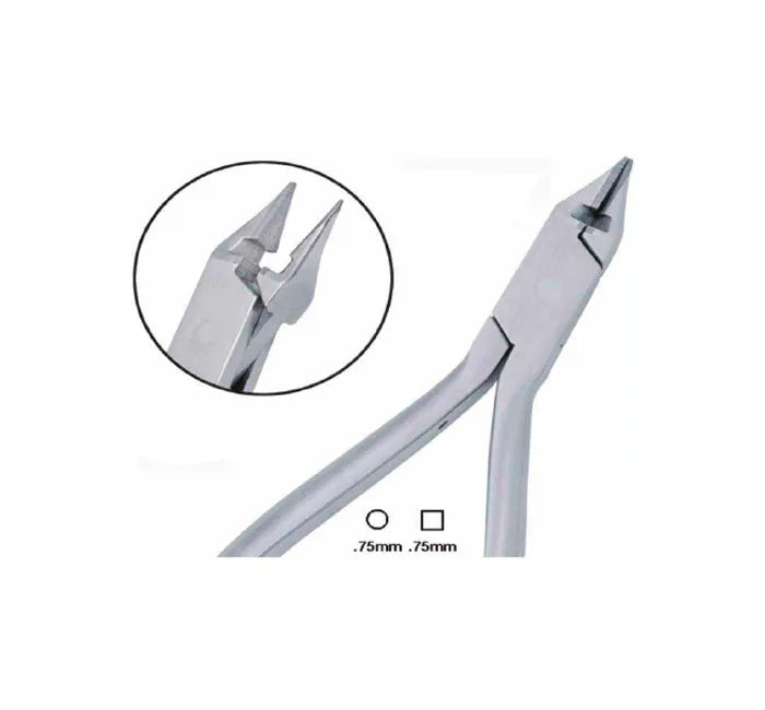 Bird Beak Pliers With Cutter Slim And Sloped Beak