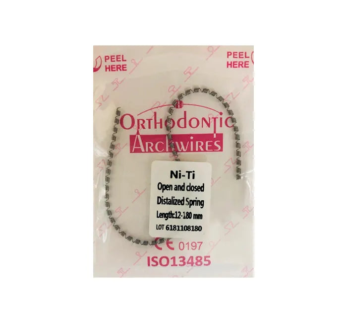 Orthodontic Niti Open & Closed Distalized Coil Spring .10" - .12" / 180 mm
