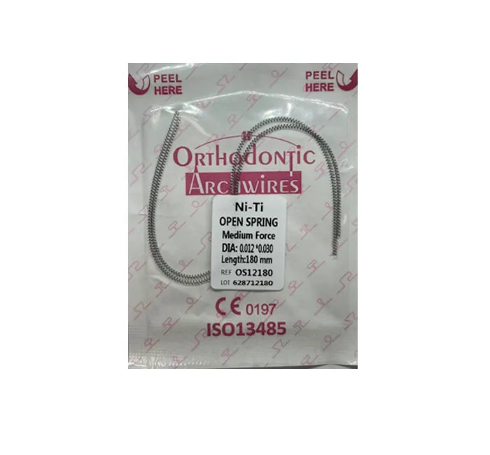 Orthodontic Open Coil Spring Medium Force .10" - .12" / 18 cm