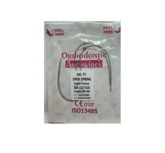 Orthodontic Open Coil Spring Medium Force .10" - .12" / 18 cm