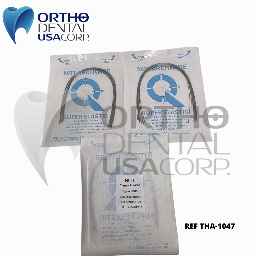 1000 NiTi Arch Wires Thermal Activated Round Natural form sizes 0.012" to 0.020"