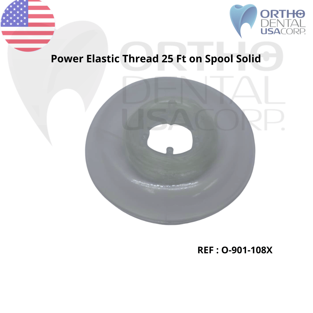 Power Elastic Thread 25 Ft on Spool Solid Made in USA Seller Orthodentalusa Corp
