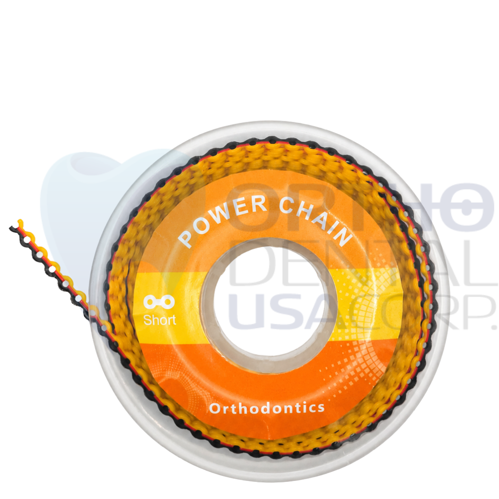 Dental Orthodontic Power Chain Short Tri-Color Elastic Spool 15 Ft Professional