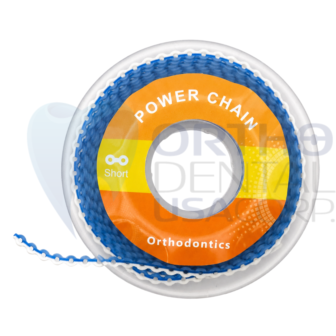 Dental Orthodontic Power Chain Short Tri-Color Elastic Spool 15 Ft Professional