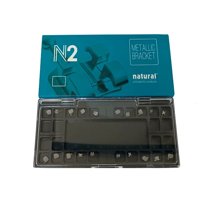 N2 Case 20 pcs Metallic Bracket RX MIM W/H 3, 4, 5 Sandblasted Base