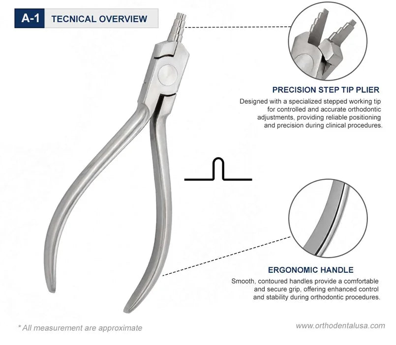 Set x 5, 10, 15,20,30 and 50 Orthodontic Nance Pliers 12 cm Orthodentalusa Made for USA