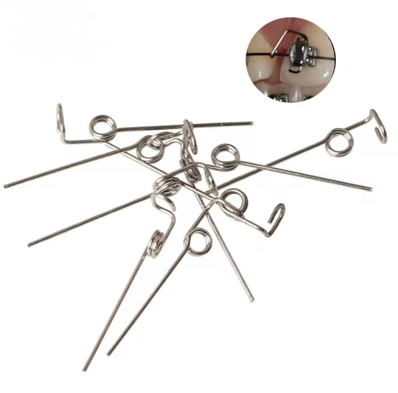 Dental Orthodontic Rotating Spring Arch Wire Uprighting Rotate Springs CW/CCW 10 pcs/bag  CW - clockwise