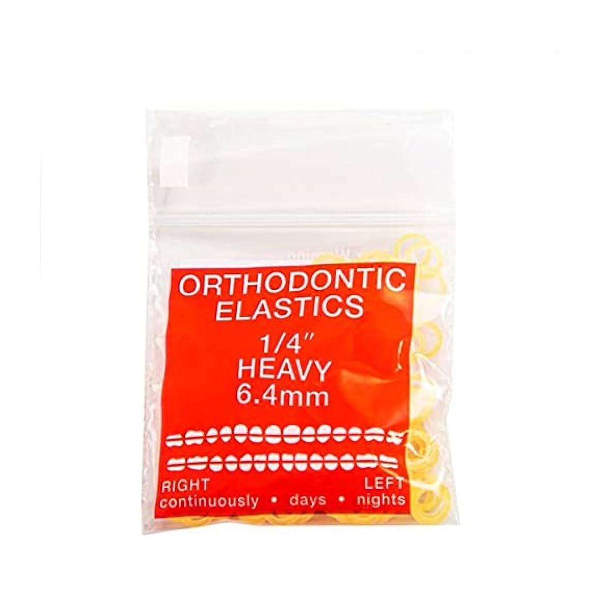 Orthodontic Intraoral Elastics - 10 bag x 100pcs - Surgical Latex - 1000pcs, Dental natural material - Made in USA - Orthodentalusa Corp. Free Shipping