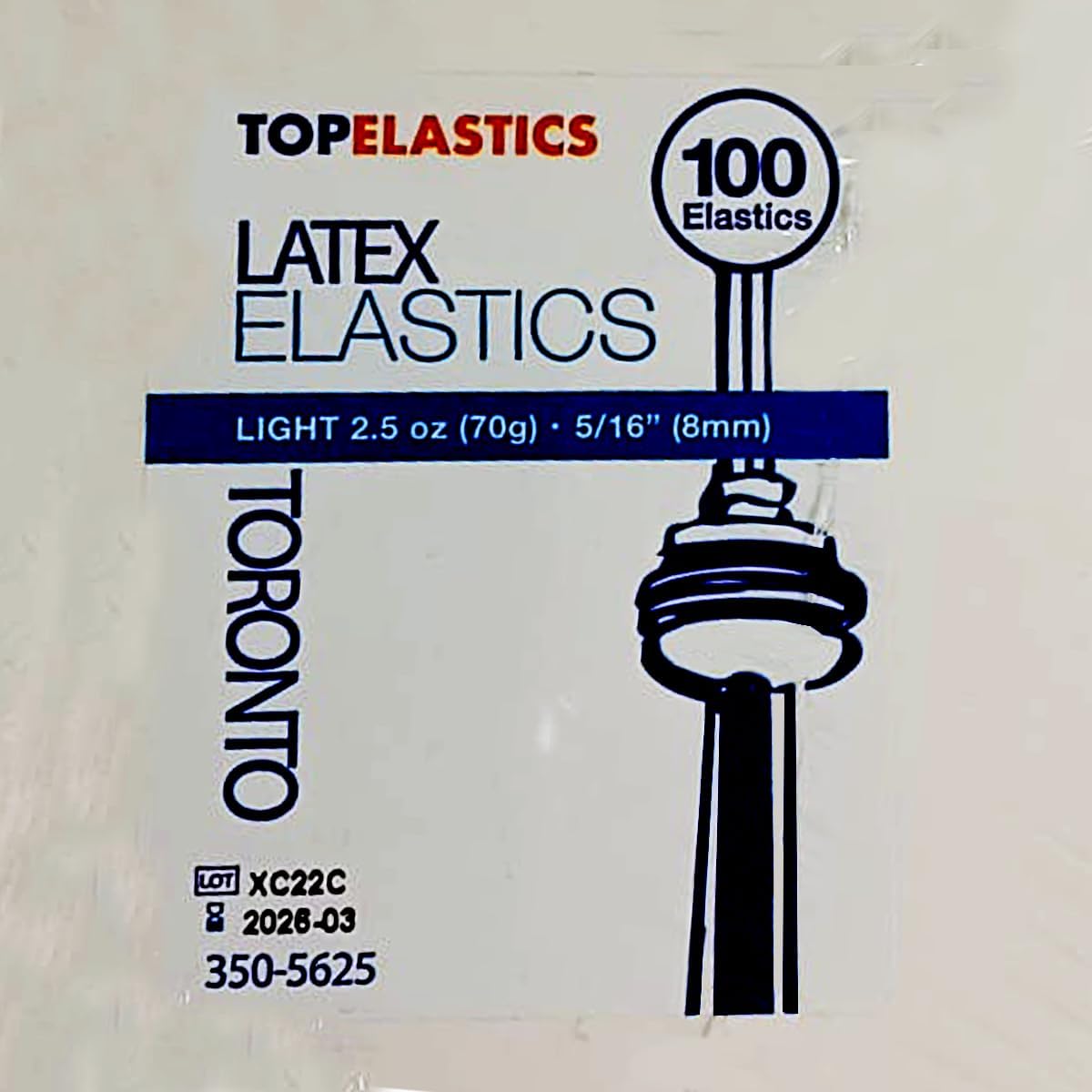 Orthodontic Intraoral Elastic - 50 bag x 100pcs - Surgical latex, 5000 pcs per box, packaged in resealable poly bags - Made in USA - Orthodentalusa Corp. Free Shipping
