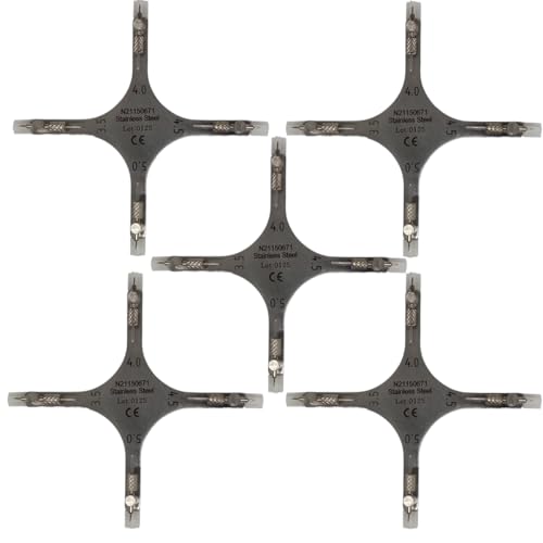 Set x 5 Orthodontic Bone Positioning Gauges with Lead Points – Fine, Sharp Lead Points – Japanese Steel – Premium Orthodontics – One Year Warranty – Ships from USA – Made by Orthodentalusa Corp.