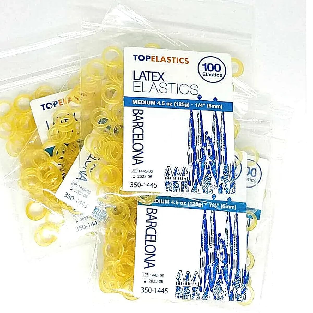 Orthodontic Intraoral Elastic - 50 bag x 100pcs - Surgical latex, 5000 pcs per box, packaged in resealable poly bags - Made in USA - Orthodentalusa Corp. Free Shipping