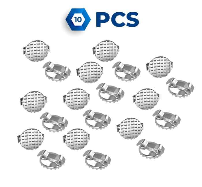 Orthodontic Bonding Lingual/Buccal: Composite Buttons, Lingual Rings (Round Base with Caplin Hooks) Bite Turbos and Clear Attachments (Round & Rectangular) 10 Units per Type. Free Shipping