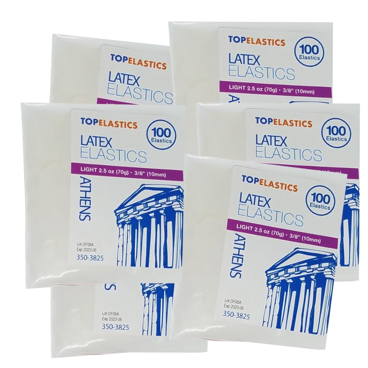 Orthodontic Intraoral Elastic - 50 bag x 100pcs - Surgical latex, 5000 pcs per box, packaged in resealable poly bags - Made in USA - Orthodentalusa Corp. Free Shipping