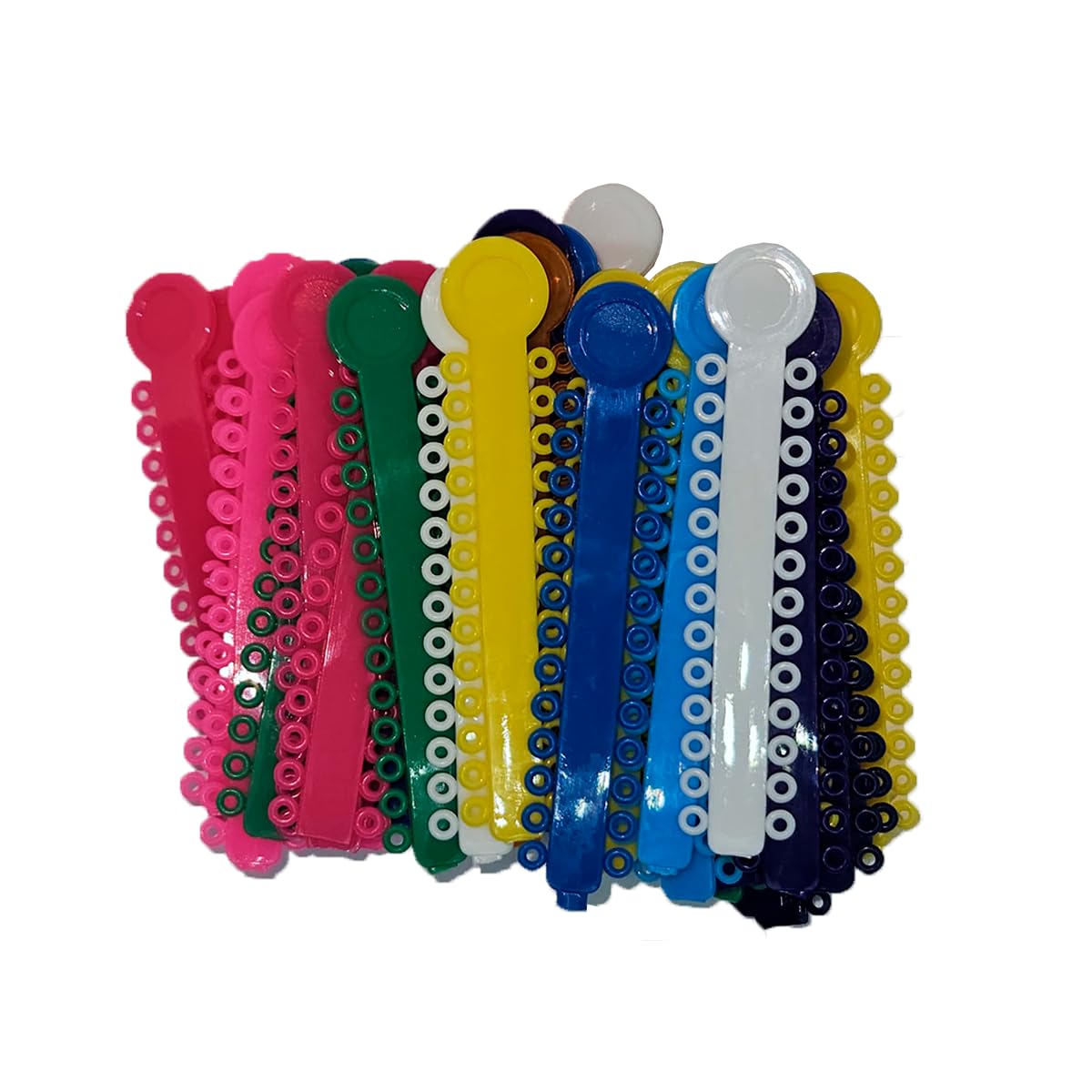 Orthodontic Ligature Ties - 1040 pcs / 40 Keys / 26 Donuts Assorted - Latex Free, Medical grade polyurethane, High elasticity - Made for USA - Orthodentalusa Corp.