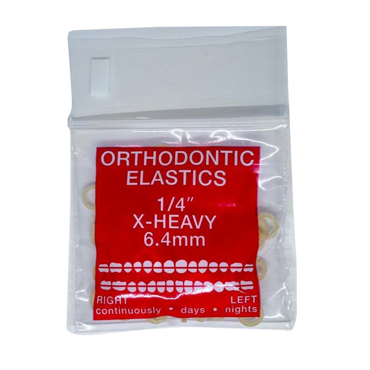 Orthodontic Intraoral Elastics - 10 bag x 100pcs - Surgical Latex - 1000pcs, Dental natural material - Made in USA - Orthodentalusa Corp. Free Shipping