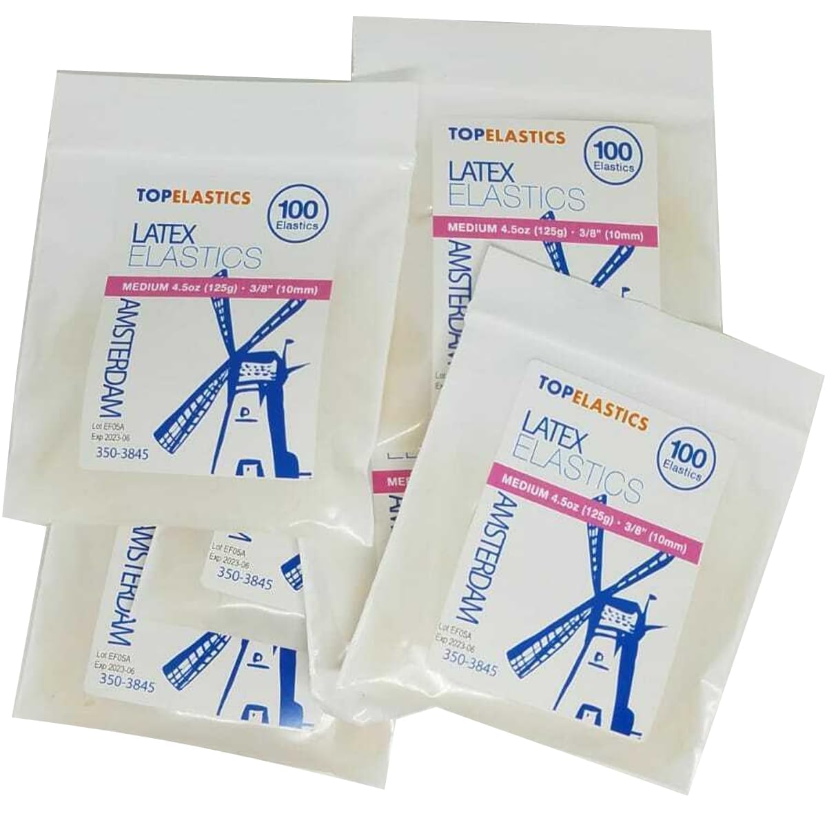 Orthodontic Intraoral Elastic - 50 bag x 100pcs - Surgical latex, 5000 pcs per box, packaged in resealable poly bags - Made in USA - Orthodentalusa Corp. Free Shipping