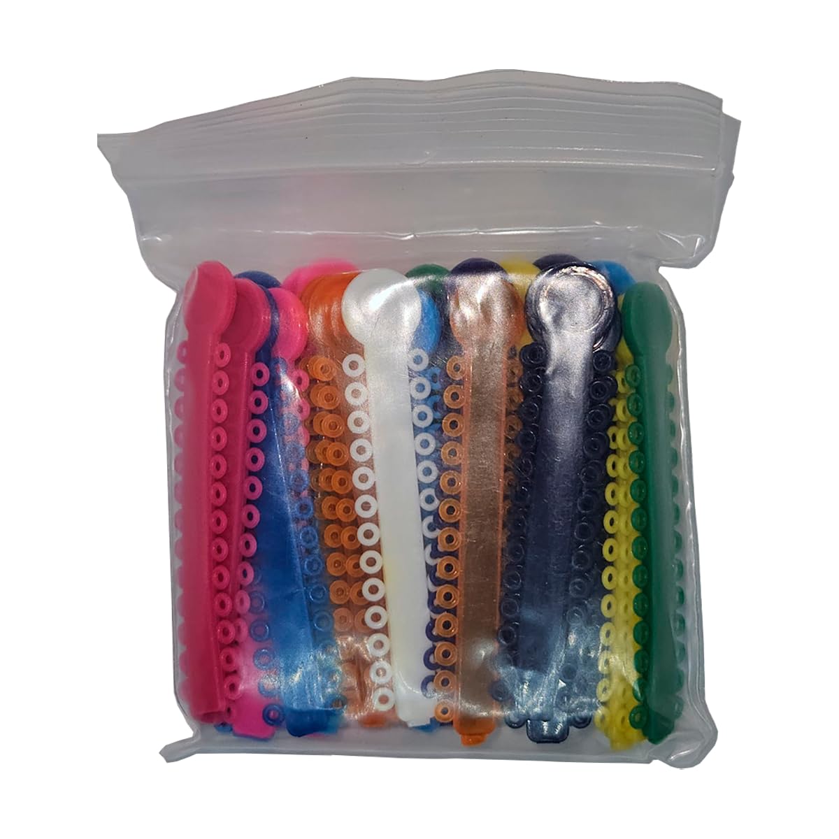 Orthodontic Ligature Ties - 1040 pcs / 40 Keys / 26 Donuts Assorted - Latex Free, Medical grade polyurethane, High elasticity - Made for USA - Orthodentalusa Corp.