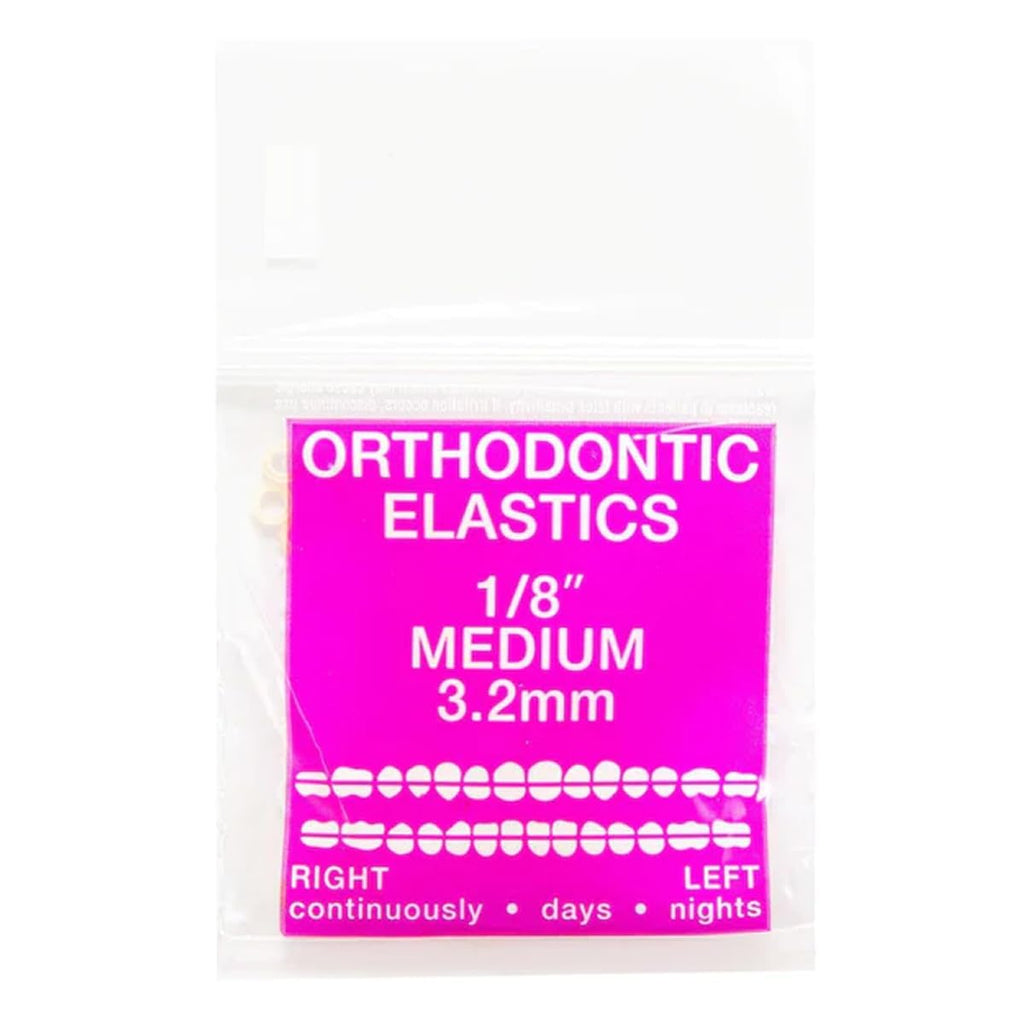 Orthodontic Intraoral Elastics - 10 bag x 100pcs - Surgical Latex - 1000pcs, Dental natural material - Made in USA - Orthodentalusa Corp. Free Shipping