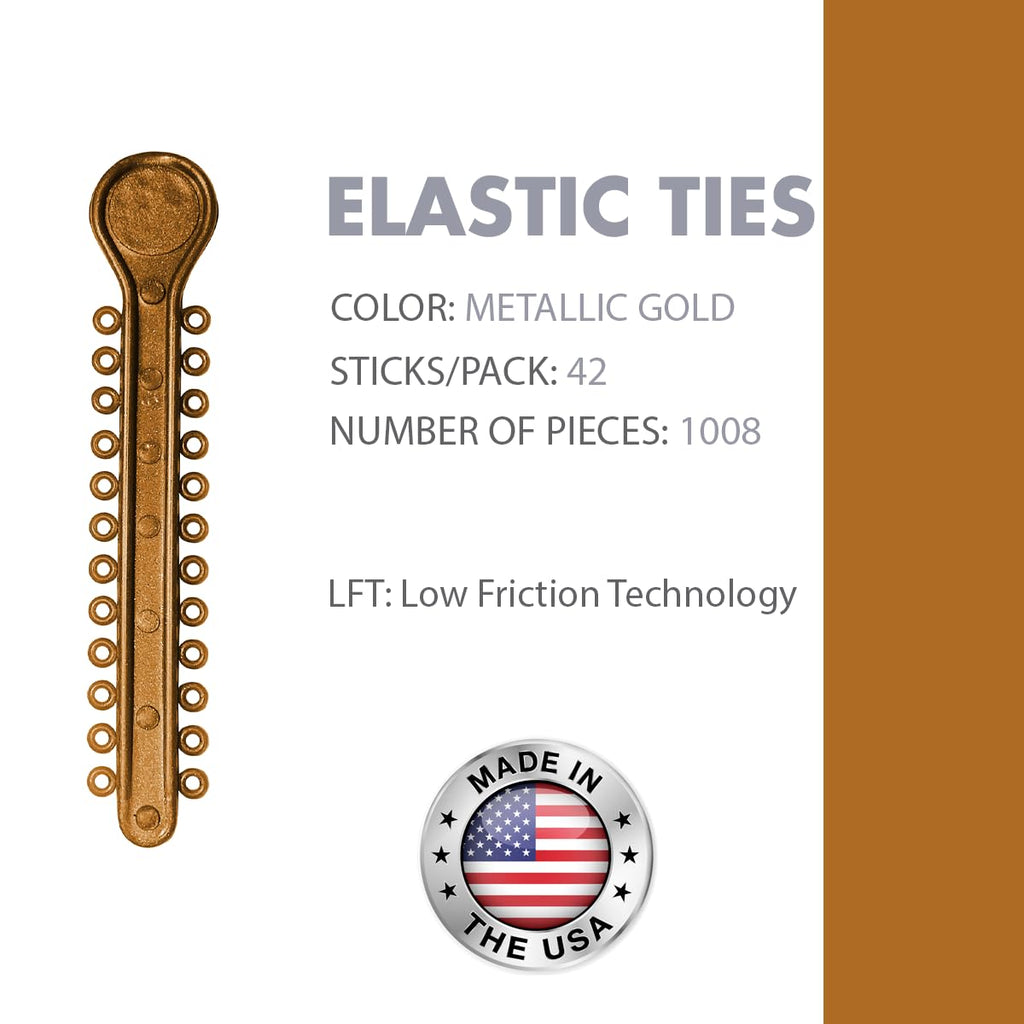 Orthodontic Ligature Ties 42 Keys/24 Donuts 1008pcs-Low Friction Technology, Latex Free, Medical grade polyurethane-.060 Inner/.125 Outer Diameter-Made in USA-Orthodentalusa Corp.