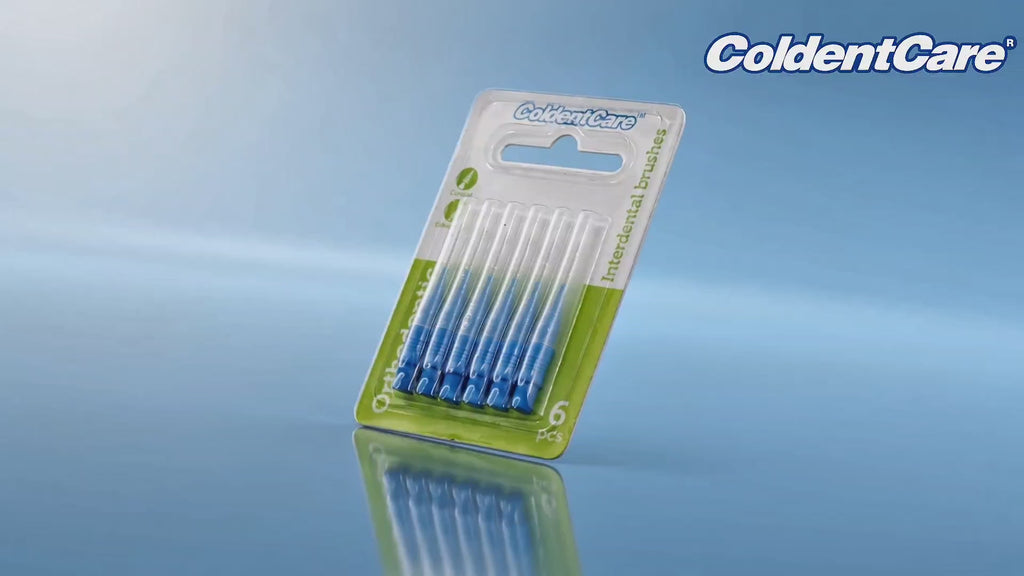 K152 X 504 ColdentCare Orthodontic Interdental Toothbrush Dental Brush for Teeth Cleaning Box x 504 pcs - Conical, Cylindrical, interdental Toothbrush