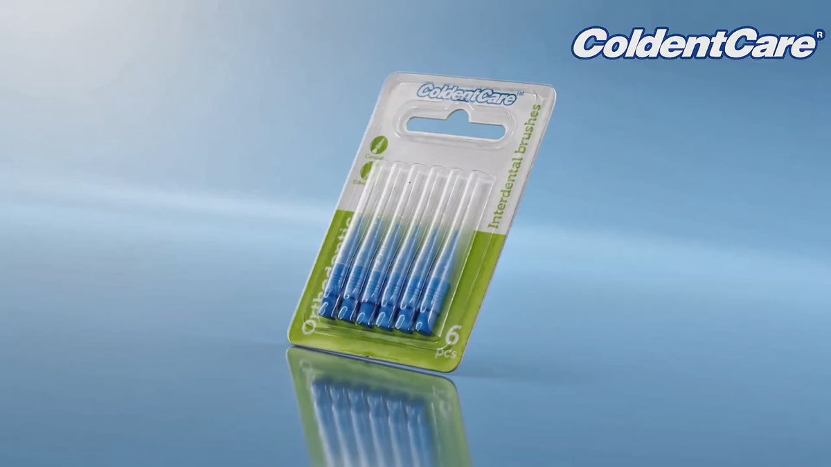 K152 X 504 ColdentCare Orthodontic Interdental Toothbrush Dental Brush for Teeth Cleaning Box x 504 pcs - Conical, Cylindrical, interdental Toothbrush