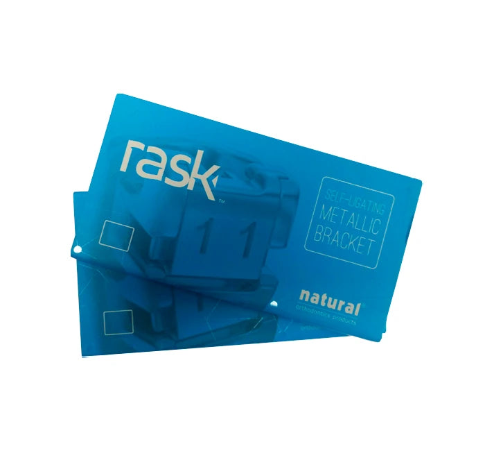 RASK Case 28 pcs Metallic Bracket Self-Ligating – from 7 to 7 / with instrument / TELLUS