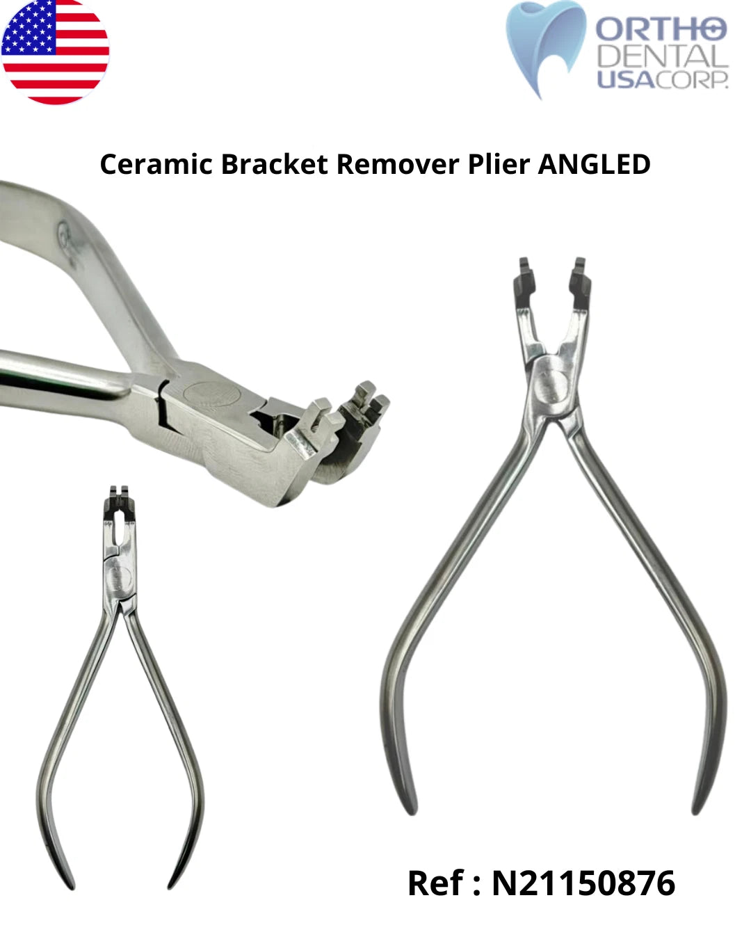 Ceramic Bracket Remover Pliers Straight or Angled Orthodontic N21150875/ 0876