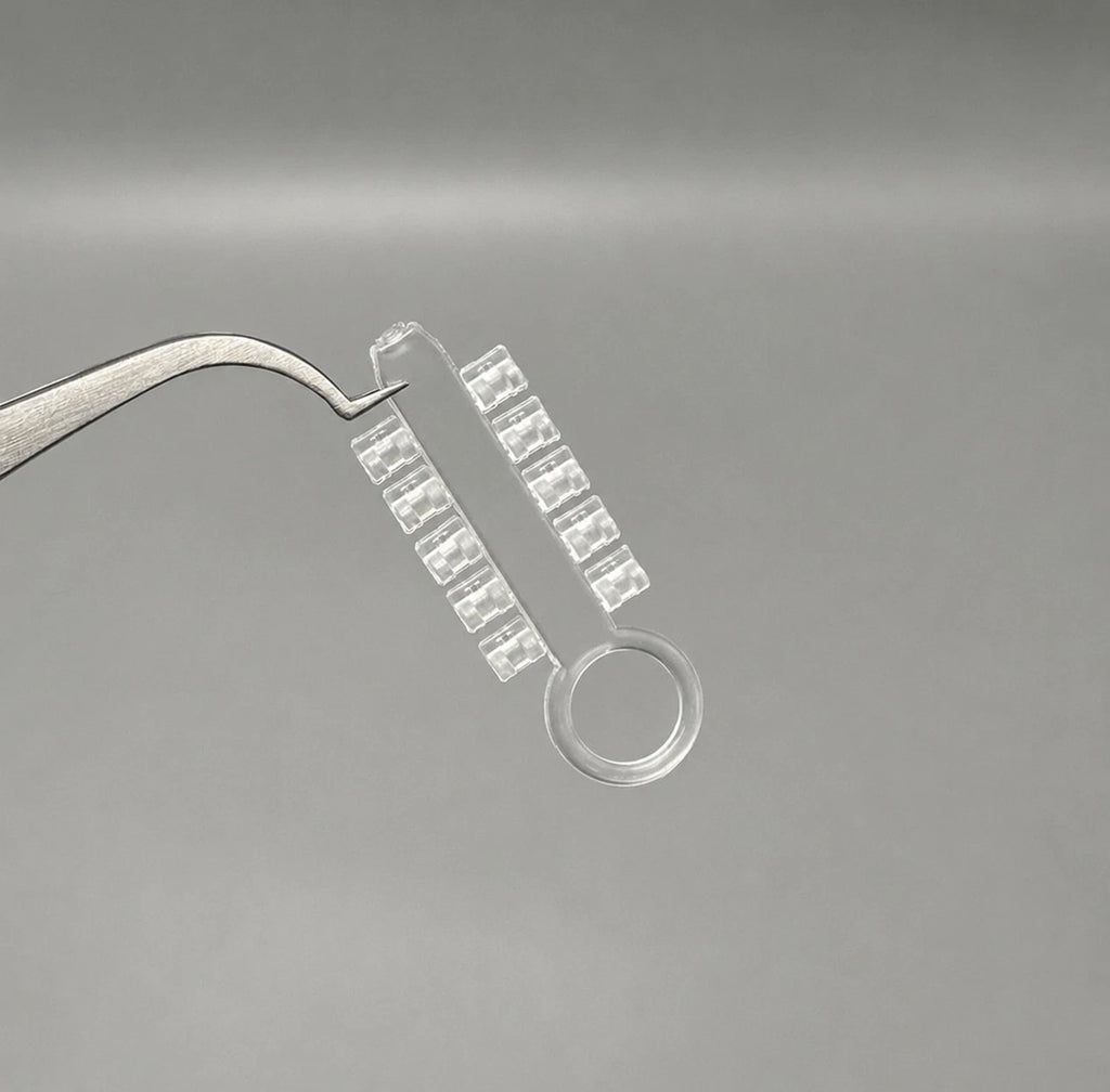 Pack 200 pcs ROTATOR ELASTIC Crystal and Gray Orthodontic wedges