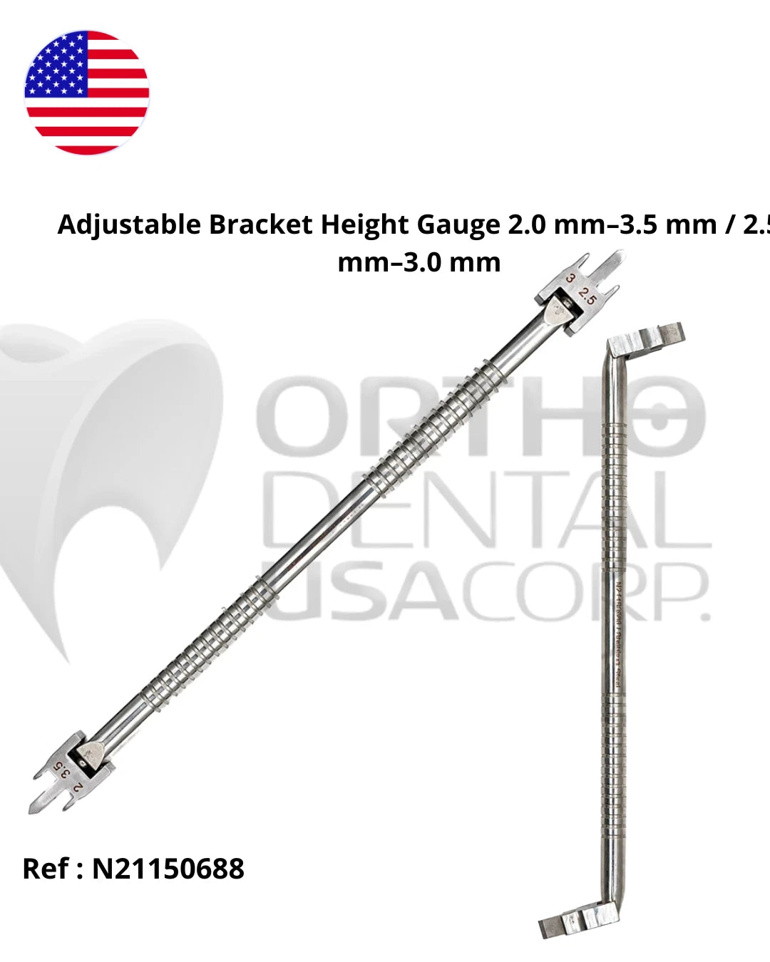 Adjustable Bracket Height Gauge 2.0 mm–3.5 mm / 2.5 mm–3.0 mm N21150688 USA