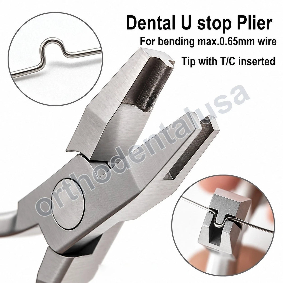 Dental U-Stop Plier Orthodontic Archwire U Bend Notch Braces Tools N21150910U